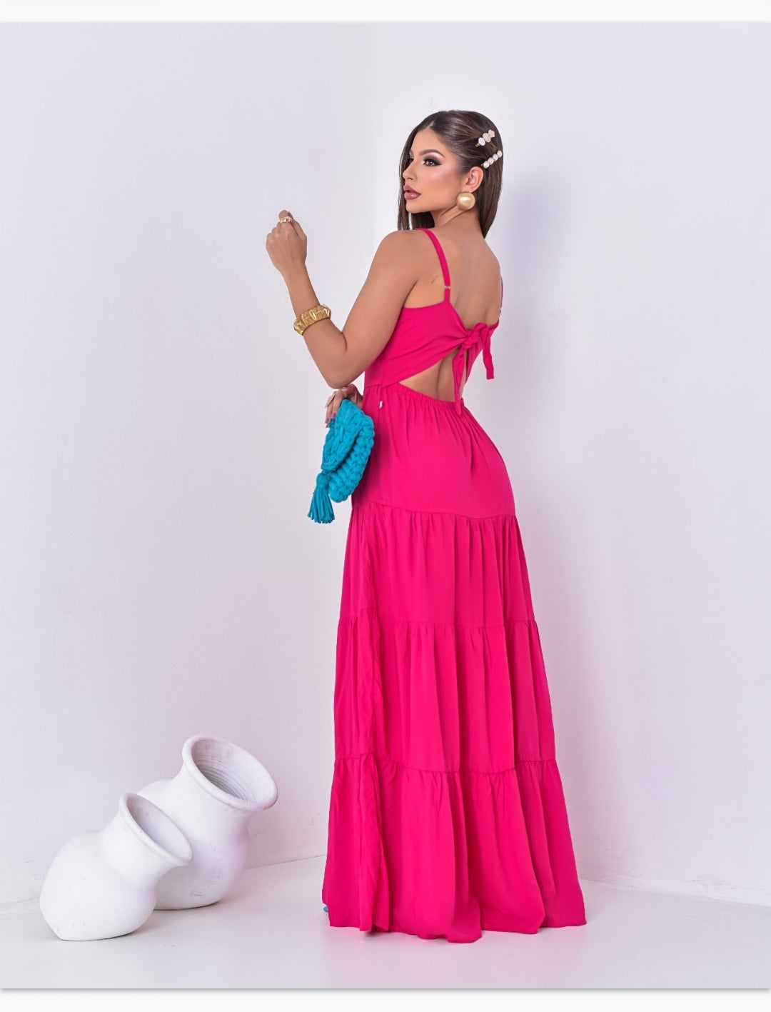 Langes Bindekleid