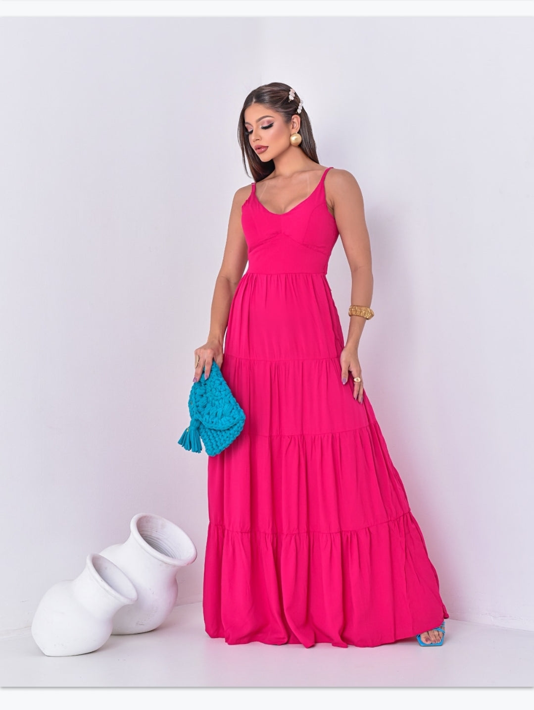 Langes Bindekleid